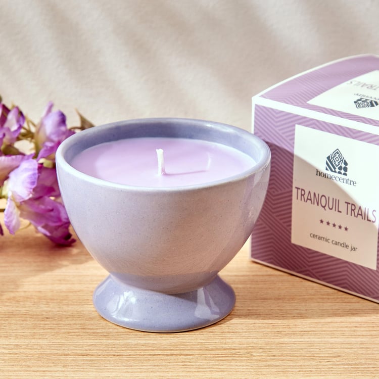 Colour Refresh Lavender Scented Jar Candle