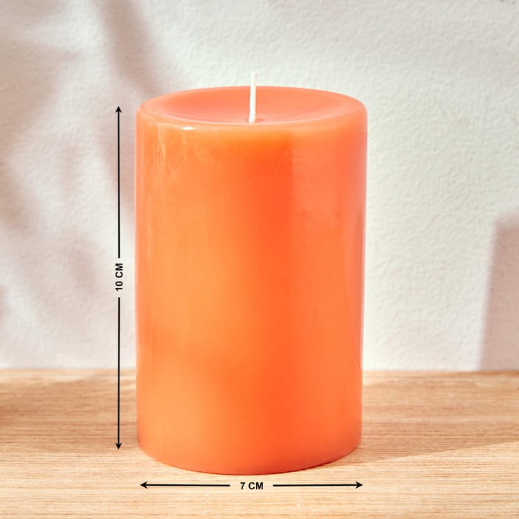 Colour Refresh Mandarin Scented Pillar Candle