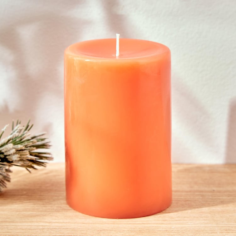 Colour Refresh Mandarin Scented Pillar Candle