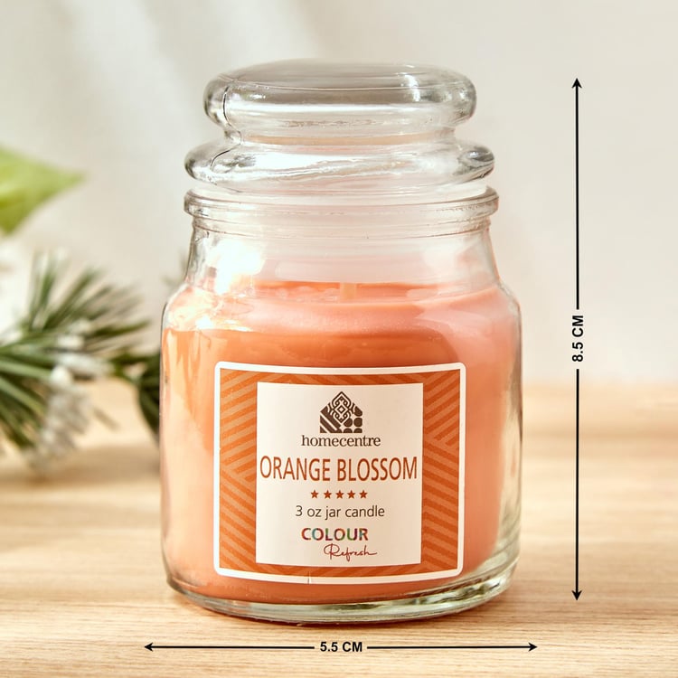 Colour Refresh Set of 2 Orange Scented Jar Candles