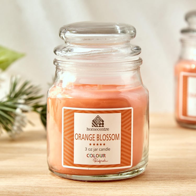 Colour Refresh Set of 2 Orange Scented Jar Candles