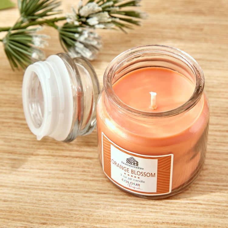 Colour Refresh Set of 2 Orange Scented Jar Candles