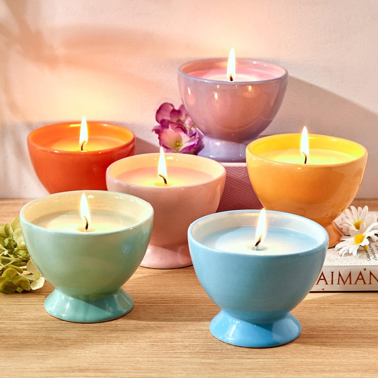 Colour Refresh Mandarin Scented Jar Candle