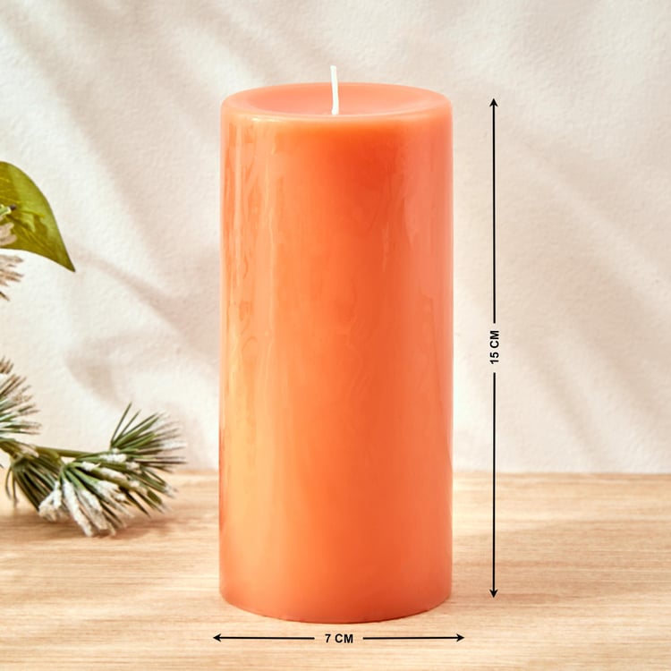 Colour Refresh Mandarin Scented Pillar Candle