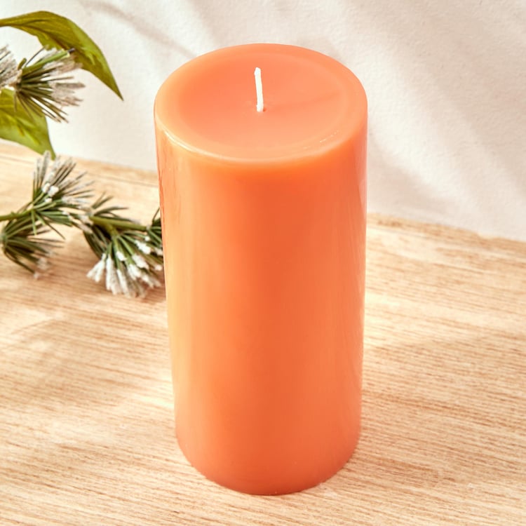 Colour Refresh Mandarin Scented Pillar Candle