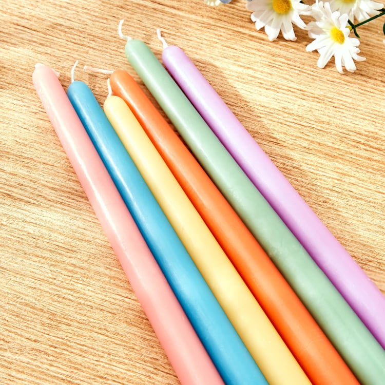 Colour Refresh Set of 4 Mandarin Scented Tapered Candles