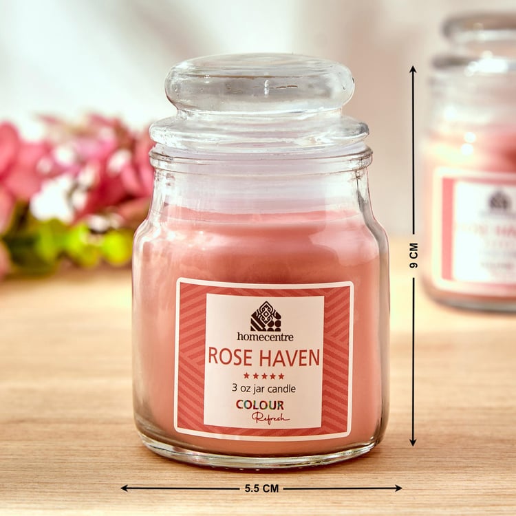 Colour Refresh Set of 2 Rose Haven Scented Jar Candles