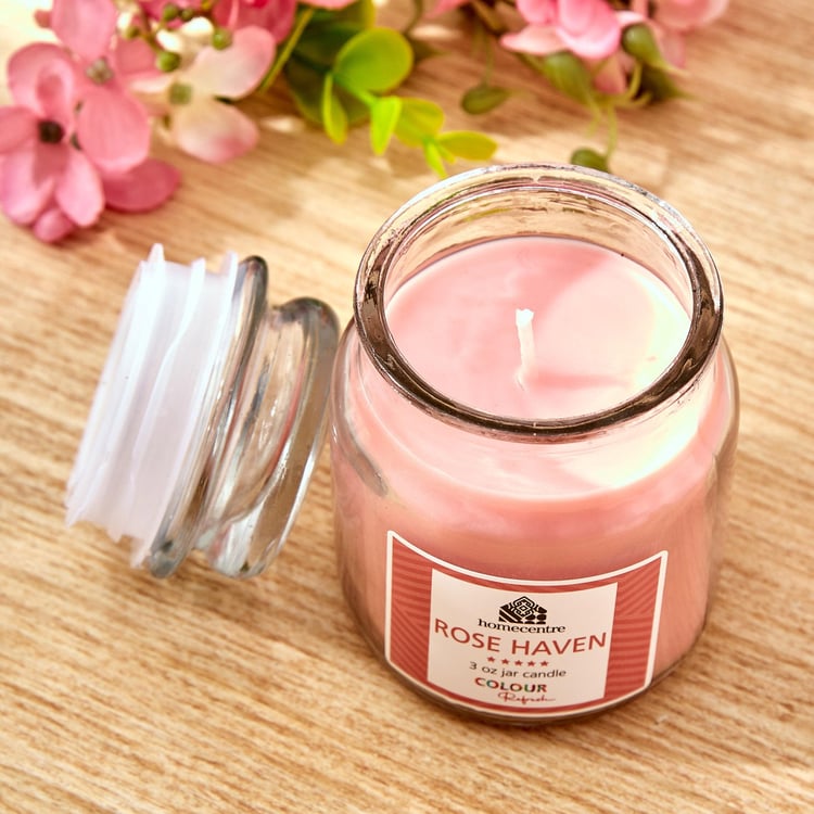 Colour Refresh Set of 2 Rose Haven Scented Jar Candles