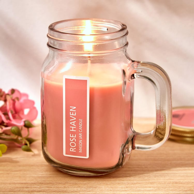 Colour Refresh Rose Scented Jar Candle