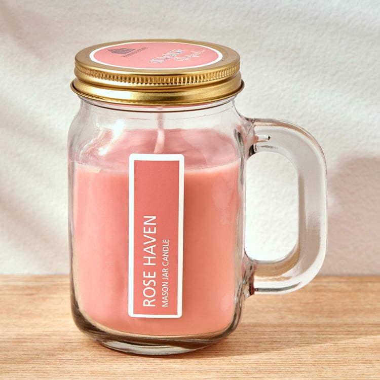 Colour Refresh Rose Scented Jar Candle