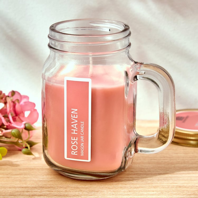 Colour Refresh Rose Scented Jar Candle