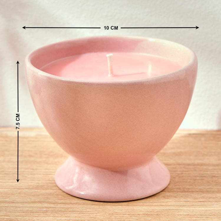 Colour Refresh Rose Scented Jar Candle