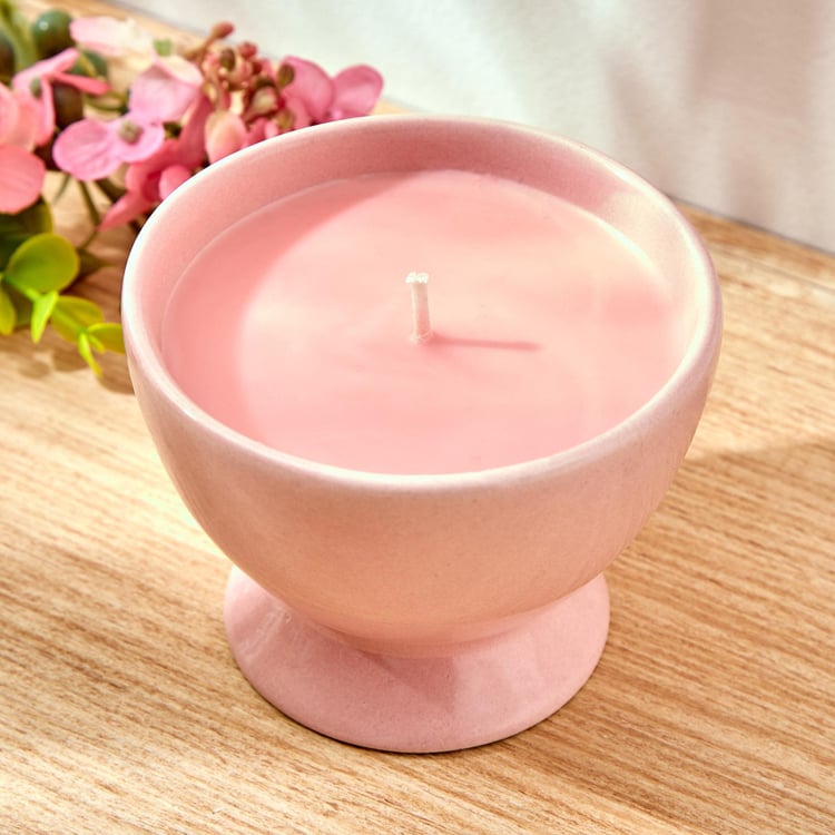 Colour Refresh Rose Scented Jar Candle