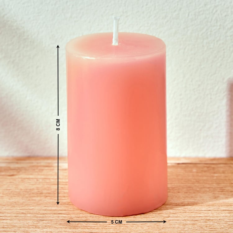 Colour Refresh Set of 2 Rose Scented Pillar Candles