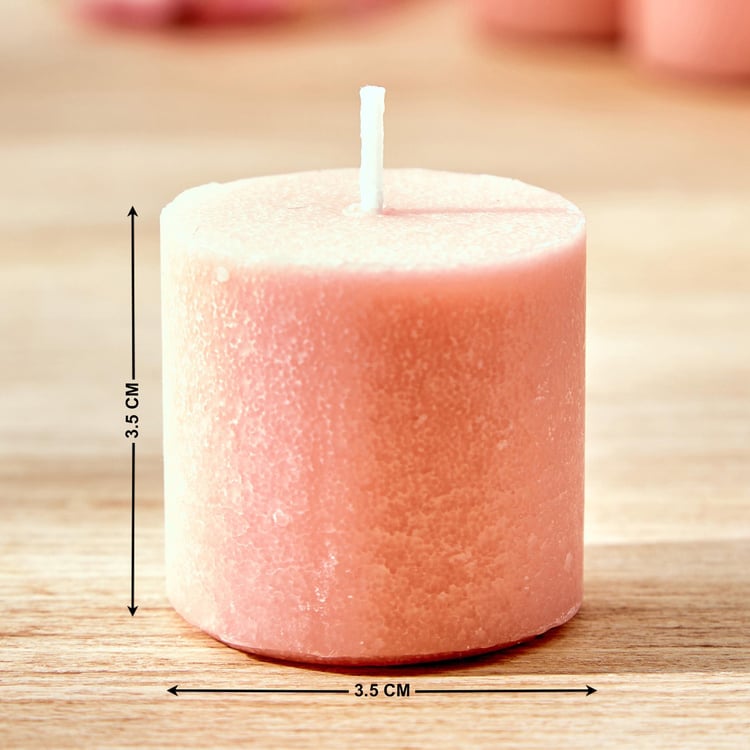 Colour Refresh Set of 6 Rose Scented Votive Candles