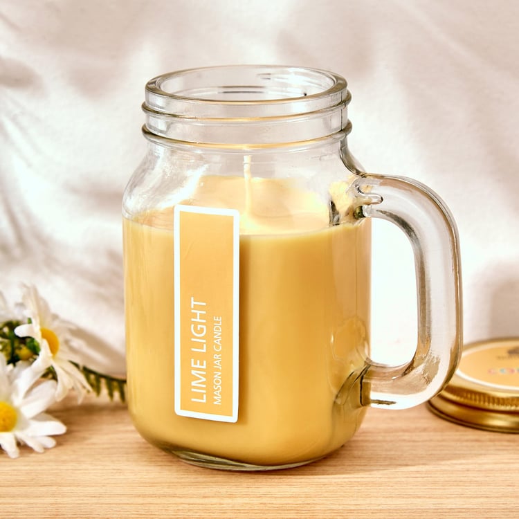 Colour Refresh Lemongrass Scented Jar Candle