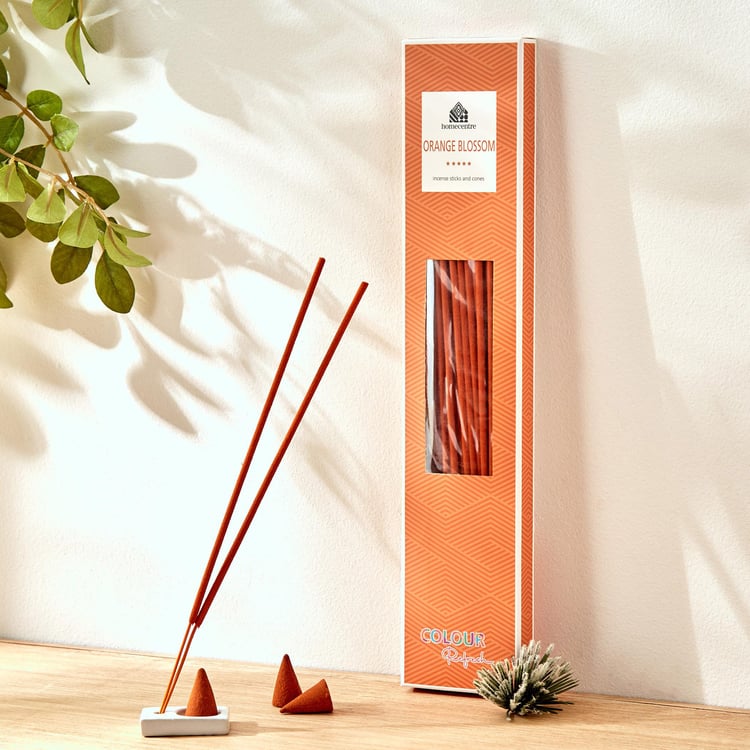 Colour Refresh 31Pcs Mandarin Incense Sticks Combo Set with Holder