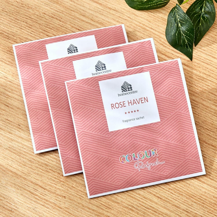 Colour Refresh Set of 3 Rose Fragrance Sachets - 10g