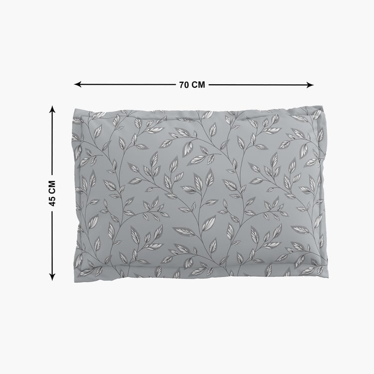 Rhapsody Snap Set of 2 Floral Print Pillow Covers - 70x45cm