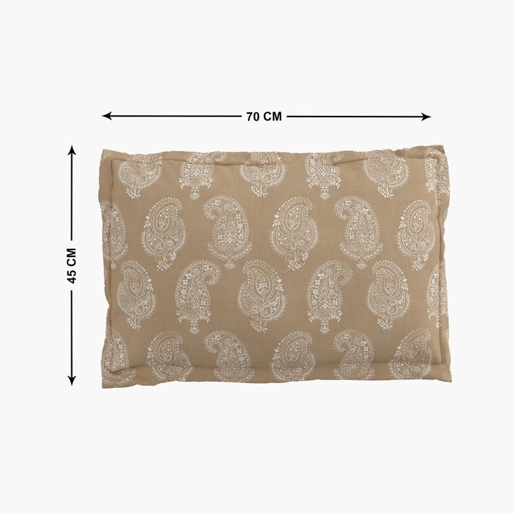 Rhapsody Amph Set of 2 Paisley Print Pillow Covers - 70x45cm