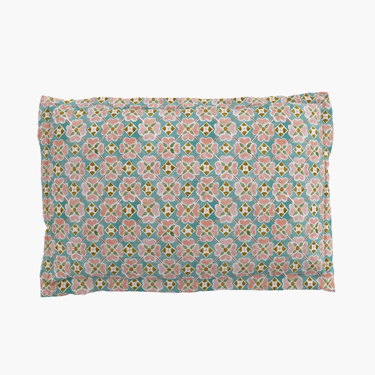 Rhapsody Amph Set of 2 Floral Print Pillow Covers - 70x45cm