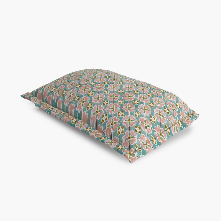 Rhapsody Amph Set of 2 Floral Print Pillow Covers - 70x45cm