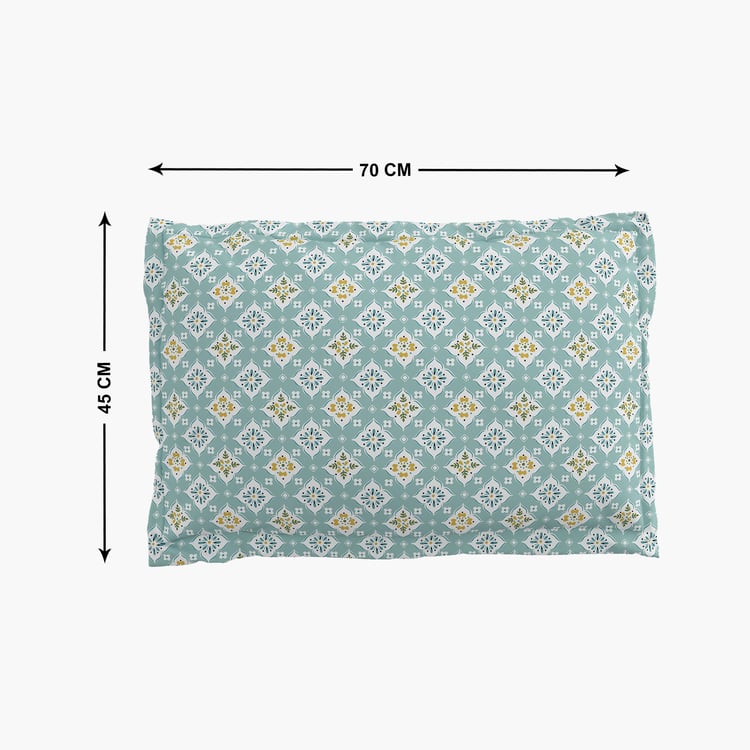 Rhapsody Remiss Set of 2 Floral Print Pillow Covers - 70x45cm