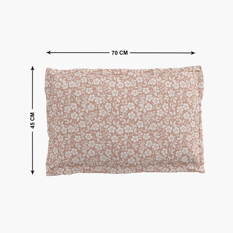 Rhapsody Burro Set of 2 Floral Print Pillow Covers - 70x45cm