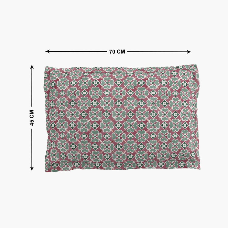 Rhapsody Meryl Set of 2 Floral Print Pillow Covers - 70x45cm