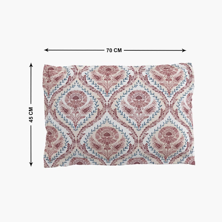 Rhapsody Cor Set of 2 Floral Print Pillow Covers - 70x45cm