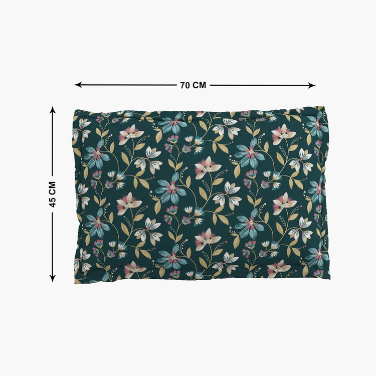 Rhapsody Mond Set of 2 Floral Print Pillow Covers - 70x45cm