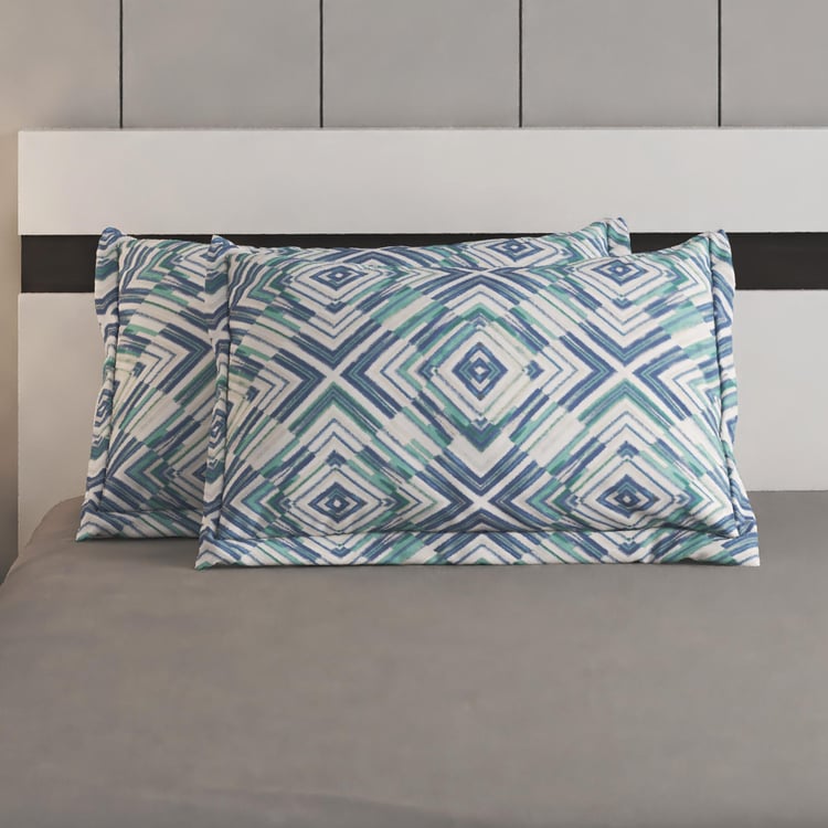 Rhapsody Burst Set of 2 Printed Pillow Covers - 70x45cm