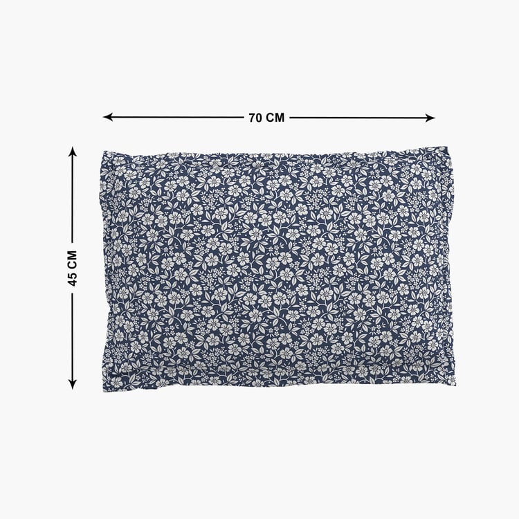 Rhapsody Remiss Set of 2 Floral Print Pillow Covers - 70x45cm