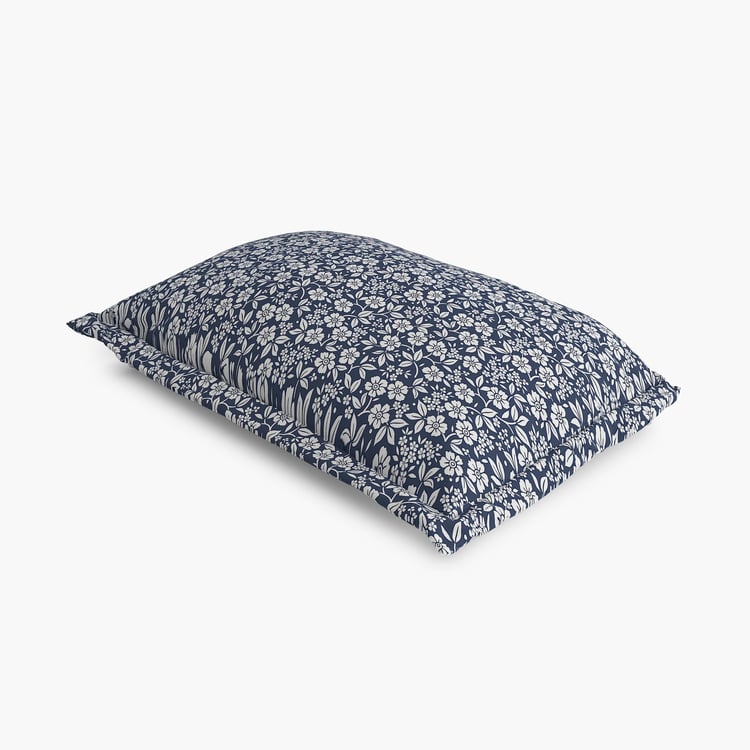 Rhapsody Remiss Set of 2 Floral Print Pillow Covers - 70x45cm