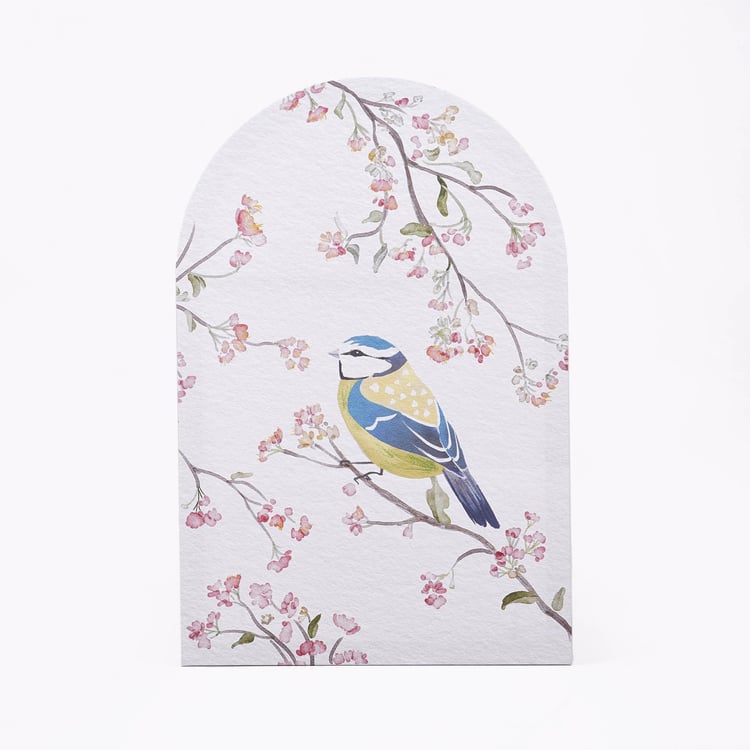 Corsica Bohemian Set of 2 Canvas Birds with Arch Picture Frame - 40x60cm