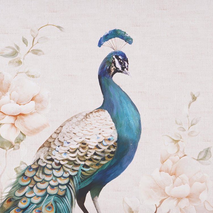 Brezza Monarch Set of 2 Canvas Peacock on Branches Picture Frames - 60x40cm