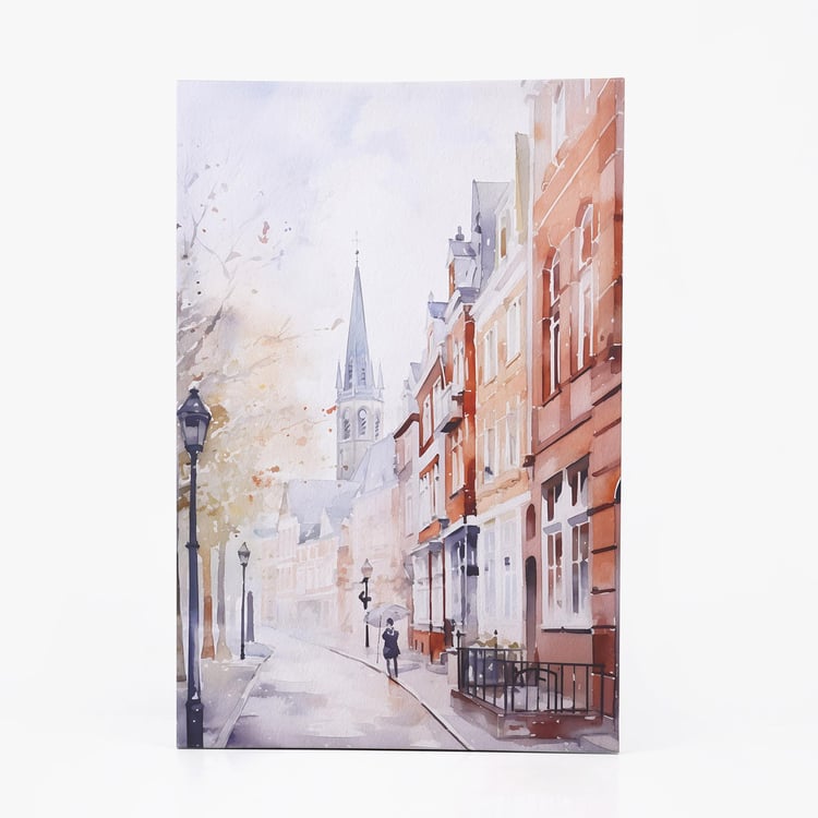 Brezza Scapes Set of 2 Canvas The City with Sparkles Picture Frame - 40x60cm