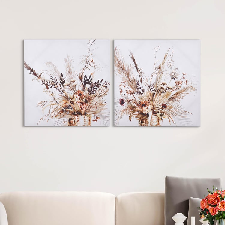 Corsica Brezza Set of 2 Canvas Natura Picture Frames - 50x50cm