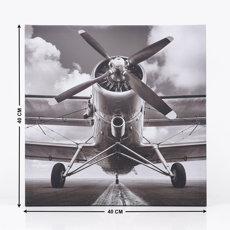 Corsica Brezza Set of 2 Canvas Aeroplane Picture Frames - 40x40cm