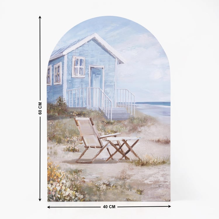 Corsica Brezza Set of 2 Canvas Beach House Picture Frames - 40x60cm