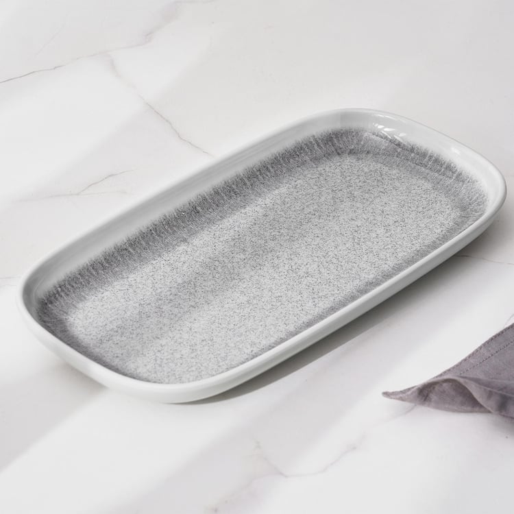 Meadows Melamine Printed Serving Platter - 28x14.5cm