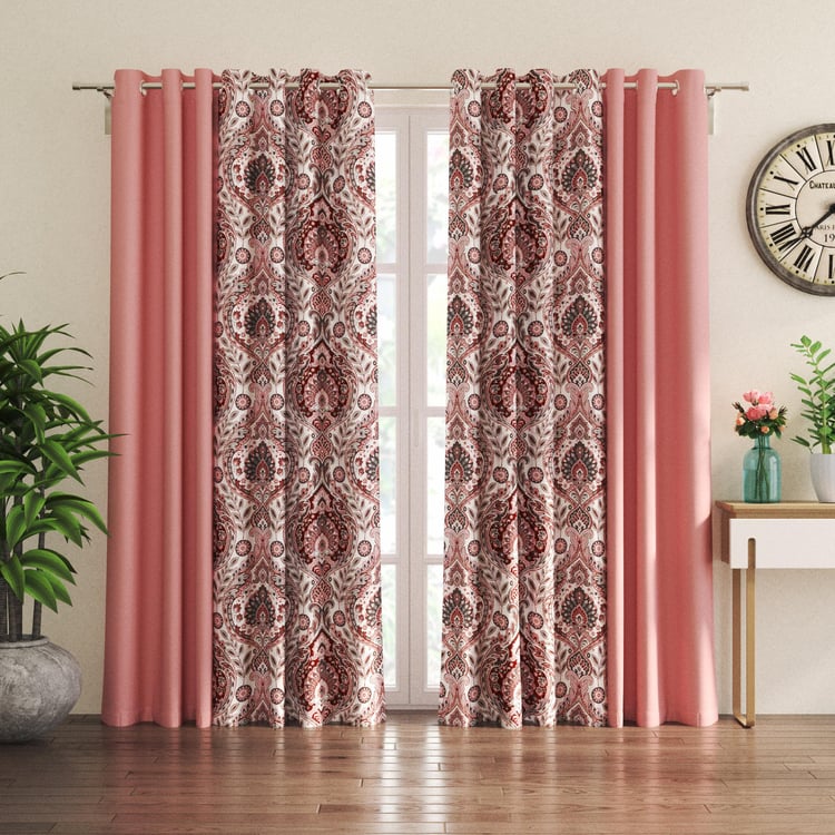 Aeris Classical Set of 4 Light Filtering and Sheer Door Curtains