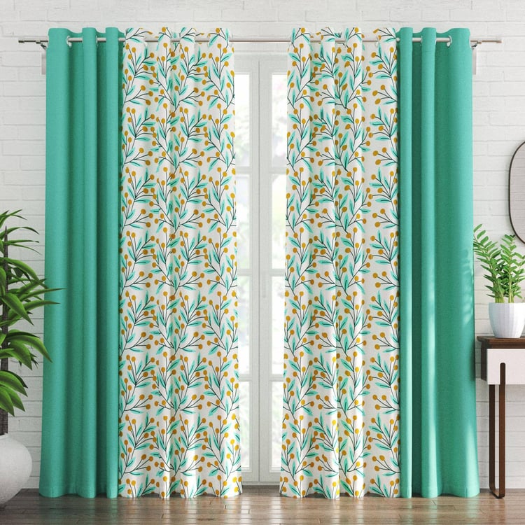 Aeris Set of 4 Light-Filtering and Sheer Door Curtains