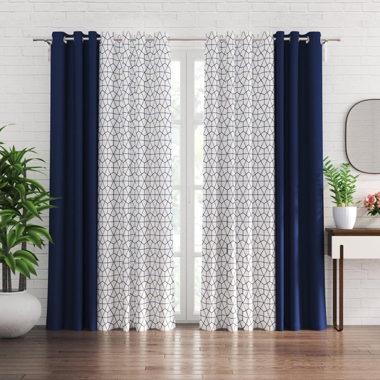 Aeris Set of 4 Light Filtering and Sheer Door Curtains