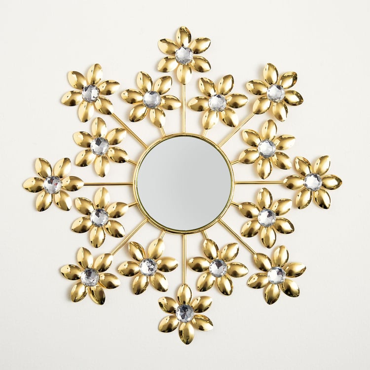 Corvus Glenza Metal Set of 3 Decorative Mirror Wall Arts