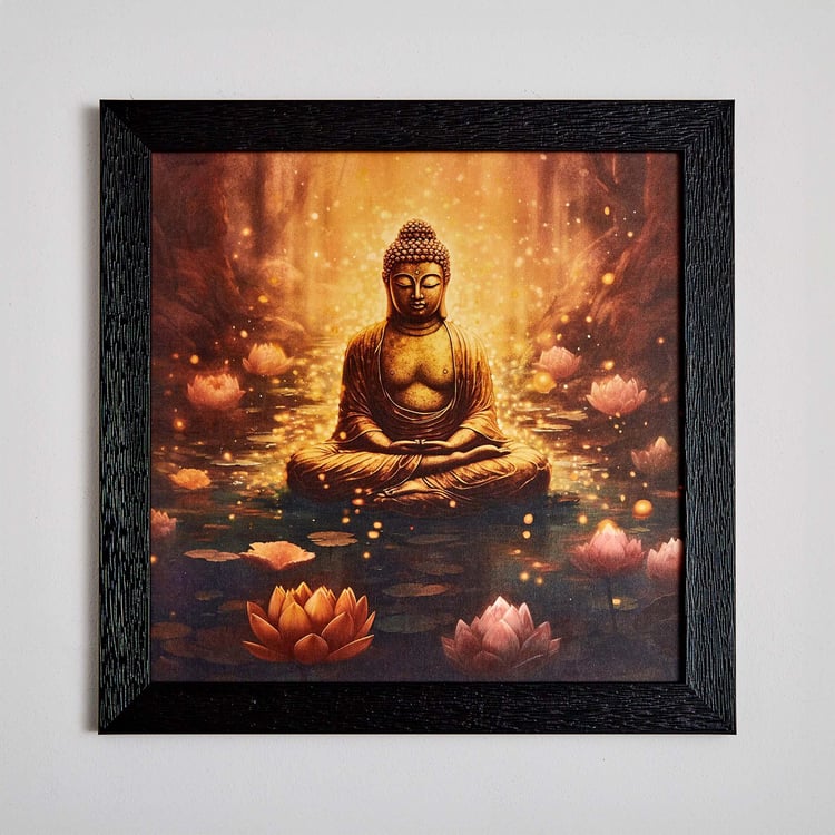 Aura MDF Serene Buddha Picture Frame - 32x32cm