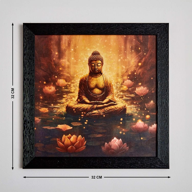 Aura MDF Serene Buddha Picture Frame - 32x32cm