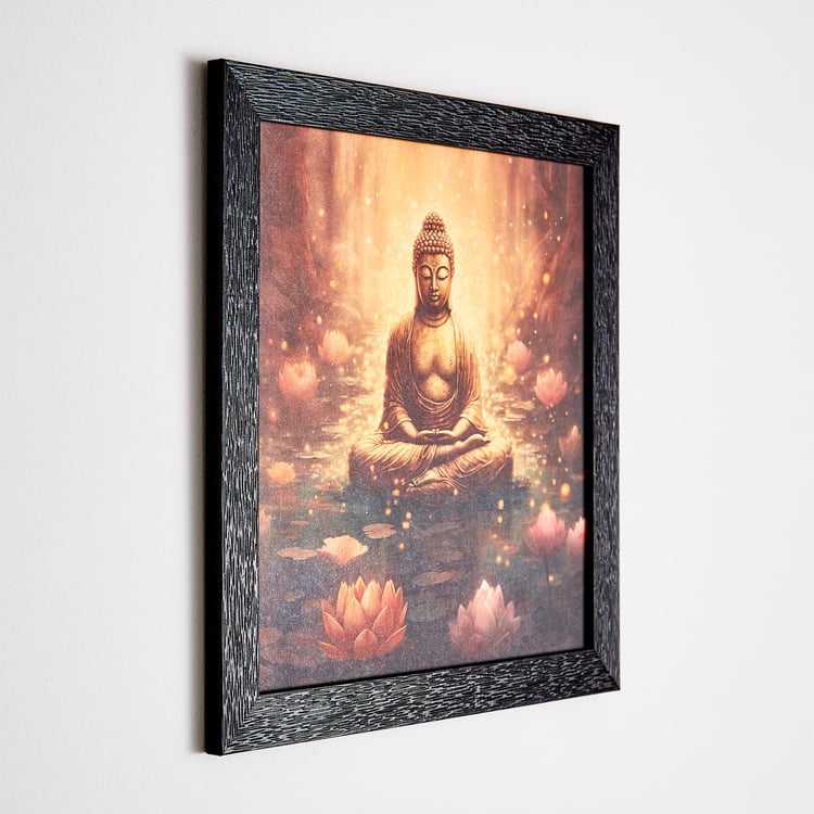 Aura MDF Serene Buddha Picture Frame - 32x32cm