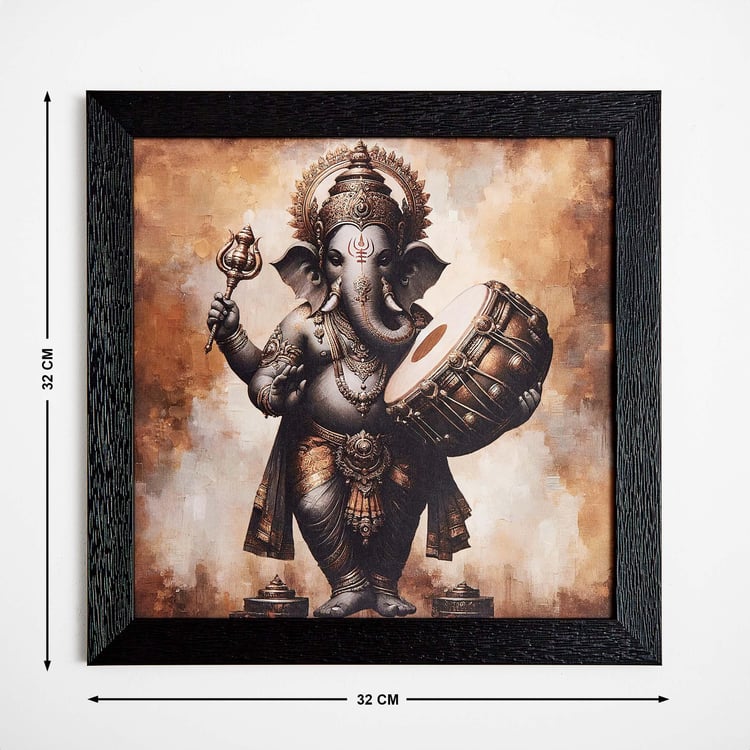 Aura MDF Tranquil Ganesha Picture Frame - 32x32cm