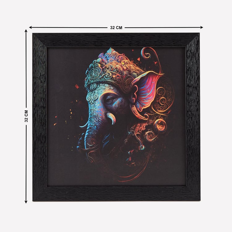 Aura Tranquil Ganesha Picture Frame - 32x32cm